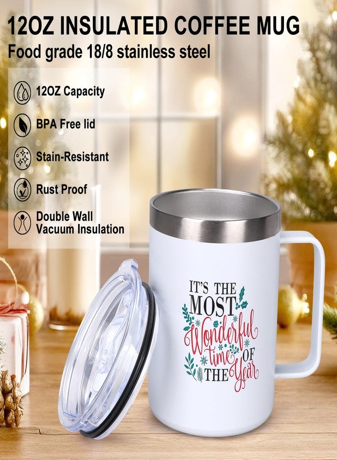 Dksyee Cute Christmas Coffee Mug 12 Oz Insulated Cup Gift for Women Men Girl Boyfriend Present Ideas Funny Xmas Tumbler Mugs Holiday Travel Mug Childrens Christmas Festive Vacation Drinking Cup - Image 5